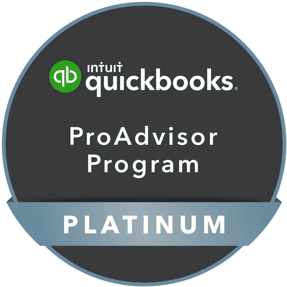 A badge that says platinum for the proadvisor program.